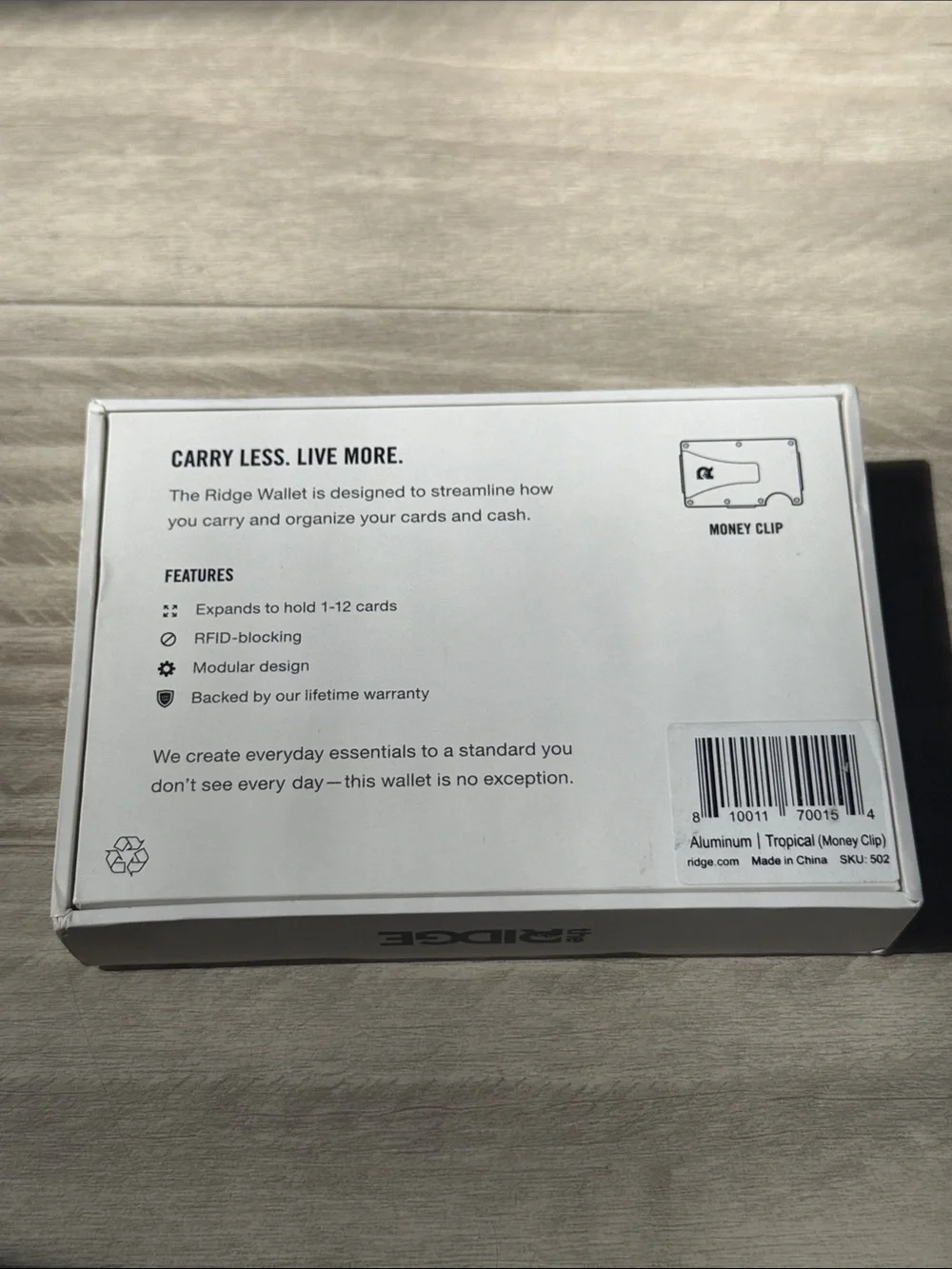 Ridge Tropical Card Holder Wallet